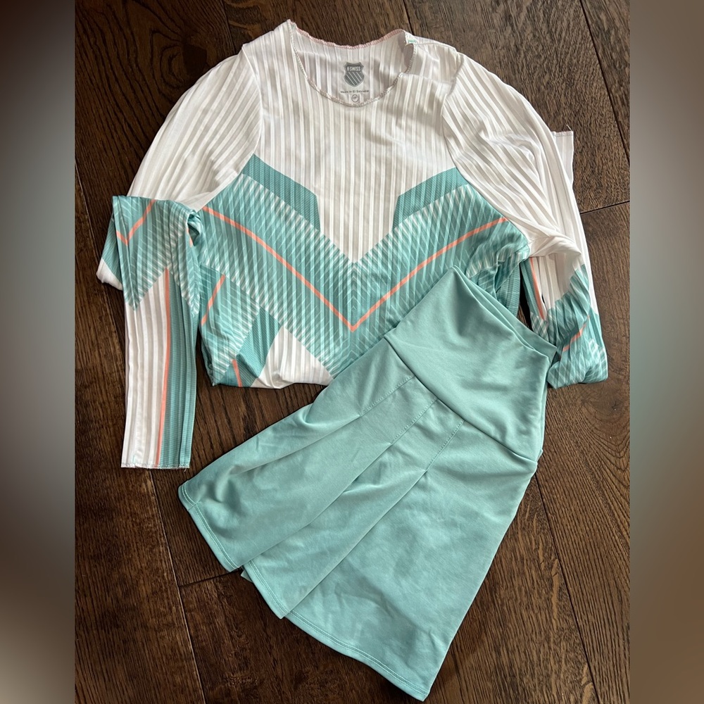 Kswiss + Lucky in Love Tennis long sleeve with skirt